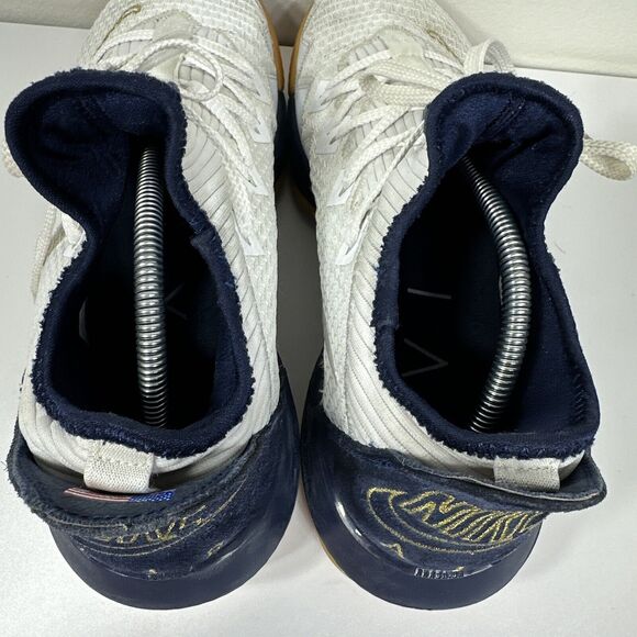 Nike Lebron XVI Low USA Men's Size 11.5 Navy White Gold Gum CI2668 101 - Picture 10 of 15